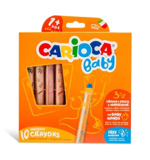 Creion color 10 culori 3 in 1 Baby CARIOCA