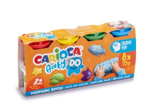 Plastilină ușoară 8x75 g Baby CARIOCA