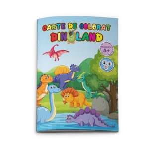 Carte de colorat A4 Dinoland