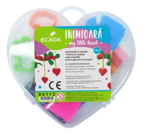 Plastilină 12x12.5 g + forme modelaj ECADA