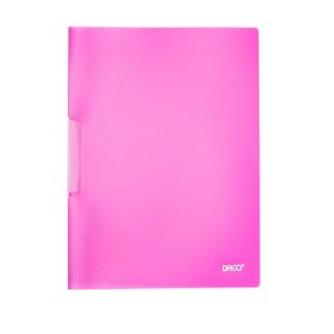 Mapă plastic cu clips A4 Fucsia DACO