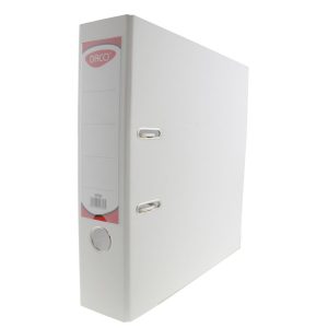 Biblioraft plastifiat 75 mm Alb DACO