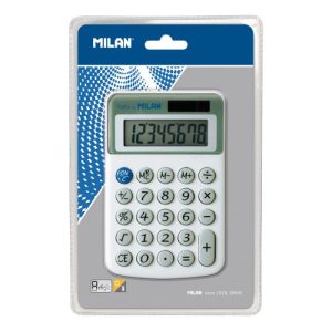 Calculator 8 dg Alb/verde MILAN