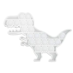 Jucarie pop it now & flip it Dinozaur Transparent