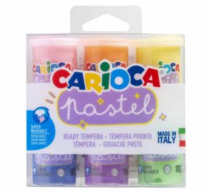 Culori tempera 6 culori 25 ml Pastel CARIOCA