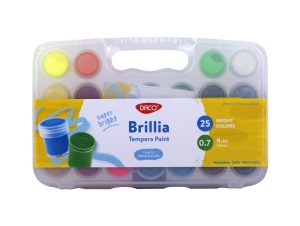Culori guașă 25 culori 20 ml Brilia DACO