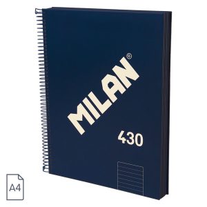 Caiet A4 120 file română spiră Albastru MILAN
