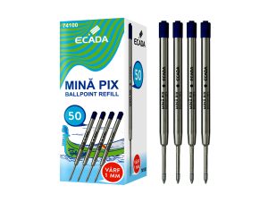 Mină pix metalică tip Parker ECADA