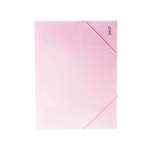 Mapă plastic cu elastic A4 Roz pastel DACO