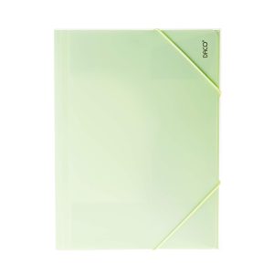 Mapă plastic cu elastic A4 Verde pastel DACO