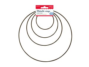 Accesorii craft - AD431N Inele metal negre DACO