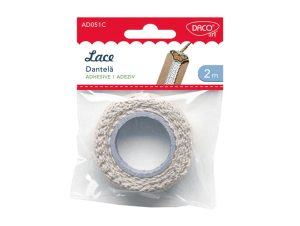 Accesorii craft - AD051 Dantelă autoadezivă crem