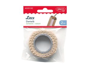 Accesorii craft - AD051 Dantelă autoadezivă roz