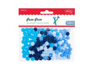 Accesorii craft - AD053 Pom-pom albastru degrade DACO
