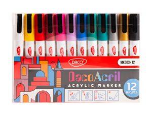 Marker acrilic set 12 DACO MK503/12