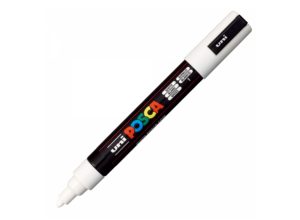 Marker acril POSCA PC-5M alb 1