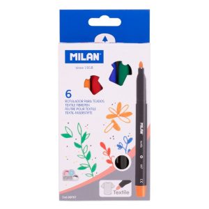 Carioca 6 culori pentru textile MILAN