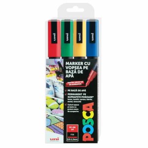 Marker acrilic 3M POSCA set 4 M1505