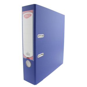 Biblioraft plastifiat 75 mm Albastru DACO