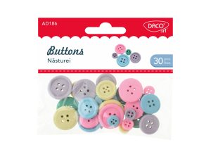Accesorii craft - AD186 Năsturei lemn DACO