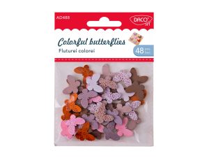 Accesorii craft - AD488 Fluturei colorei DACO