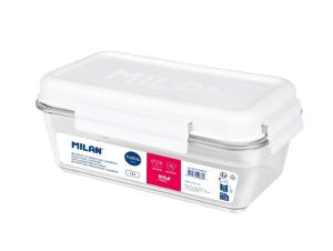 Cutie alimente 1.2L Tritan albă MILAN Nata