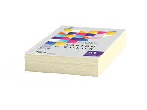 Carton color 160g/mp A4 250 coli ECADA Crem
