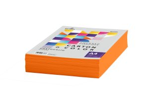 Carton color 160g/mp A4 250 coli ECADA Portocaliu