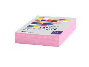 Carton color 160g/mp A4 250 coli ECADA Roz