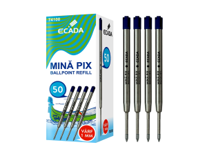 Mină pix metalică tip Parker ECADA