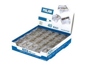 Ascuțitoare plastic simplă MAXI MILAN set 40 buc