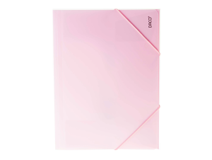 Mapă plastic cu elastic A4 Roz pastel DACO