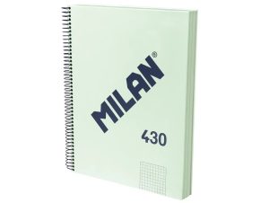 Caiet A4 120 file matematică spiră Verde MILAN