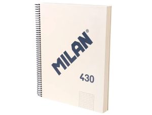 Caiet A4 120 file matematică spiră Bej MILAN