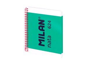 Caiet A5 80 file velin spiră Verde Nata MILAN