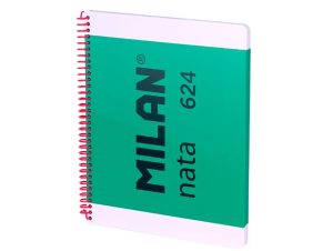 Caiet A4 80 file velin spiră Verde Nata MILAN
