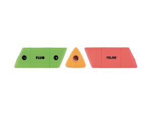 Ascuțitoare plastic dublă cu container SLIDE MILAN
