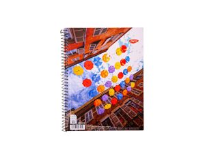 Caiet A5 80 file spiră copertă carton Română DACO