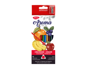 Creion color 12 culori parfumate Aroma DACO