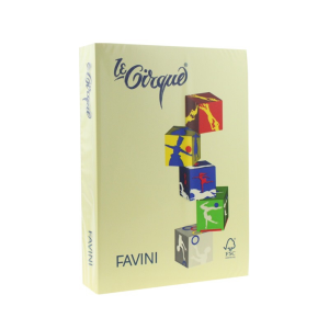 Carton A3 color 160g/mp 100 galben deschis FAVINI