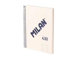 Caiet A5 80 file română spiră Bej MILAN
