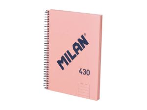Caiet A5 80 file română spiră Roz MILAN