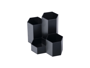 Suport birou 4 compartimente Negru ECADA