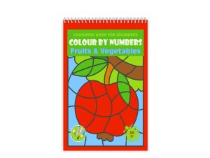 Carte colorat pe numere A4 Fructe și legume 428601