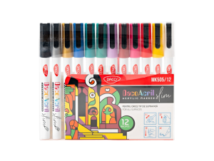 Marker acrilic slim set 12 DACO MK505/12