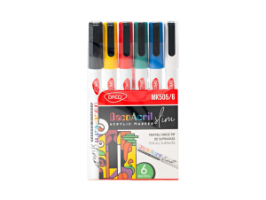 Marker acrilic slim set 6 DACO MK505/6