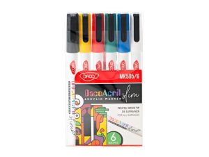 Marker acrilic slim set 6 DACO MK505/6