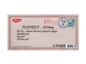 Plic DL siliconic fereastră stânga set 100 PC82S DACO