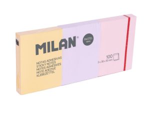 Bloc notes adeziv 3x50x40 mm pastel MILAN