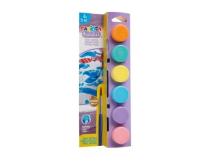 Culori tempera 6 culori pastel 25 ml CARIOCA 40485